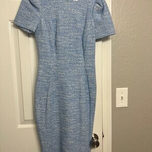 Calvin Klein Blue Sheath Dress